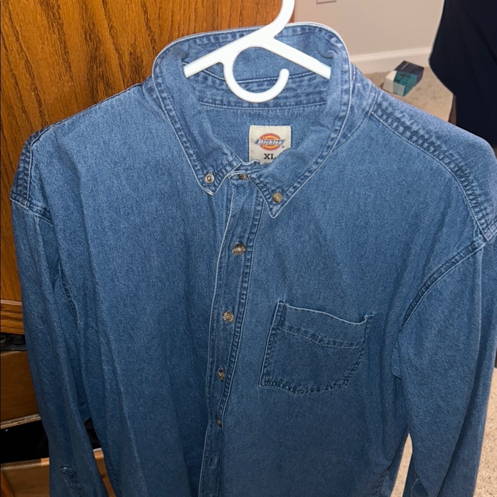 Dickies Classic Blue Button-Up Shirt